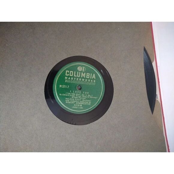 Nelson Eddy by Request 8 Shellac Records Columbia Vintage - Picture 7 of 14